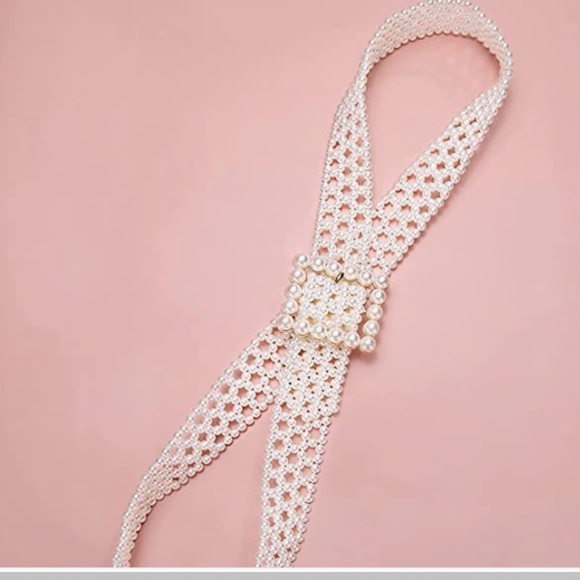 Pearl Belts Gift for Women Wedding Sash Belt for Dress Crystal Rhinestone main image 5